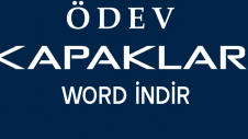 Ödev Kapağı İndir (Word-İlkokul-Ortaokul-Lise-Üniversite)